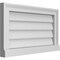 Ekena Millwork Vertical Surface Mount PVC Gable Vent w/ 2"W x 2"H , Brickmould Sill Frame, 24"W x 14"H GVPVE24X1403SN - alternate 3